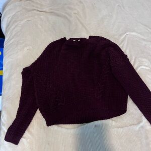 Women's Burgundy Sweater